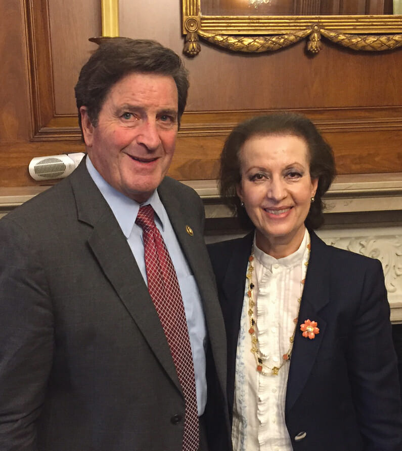 AAO President Dr. Nahid Maleki with Rep. John Garamendi (D-CA)